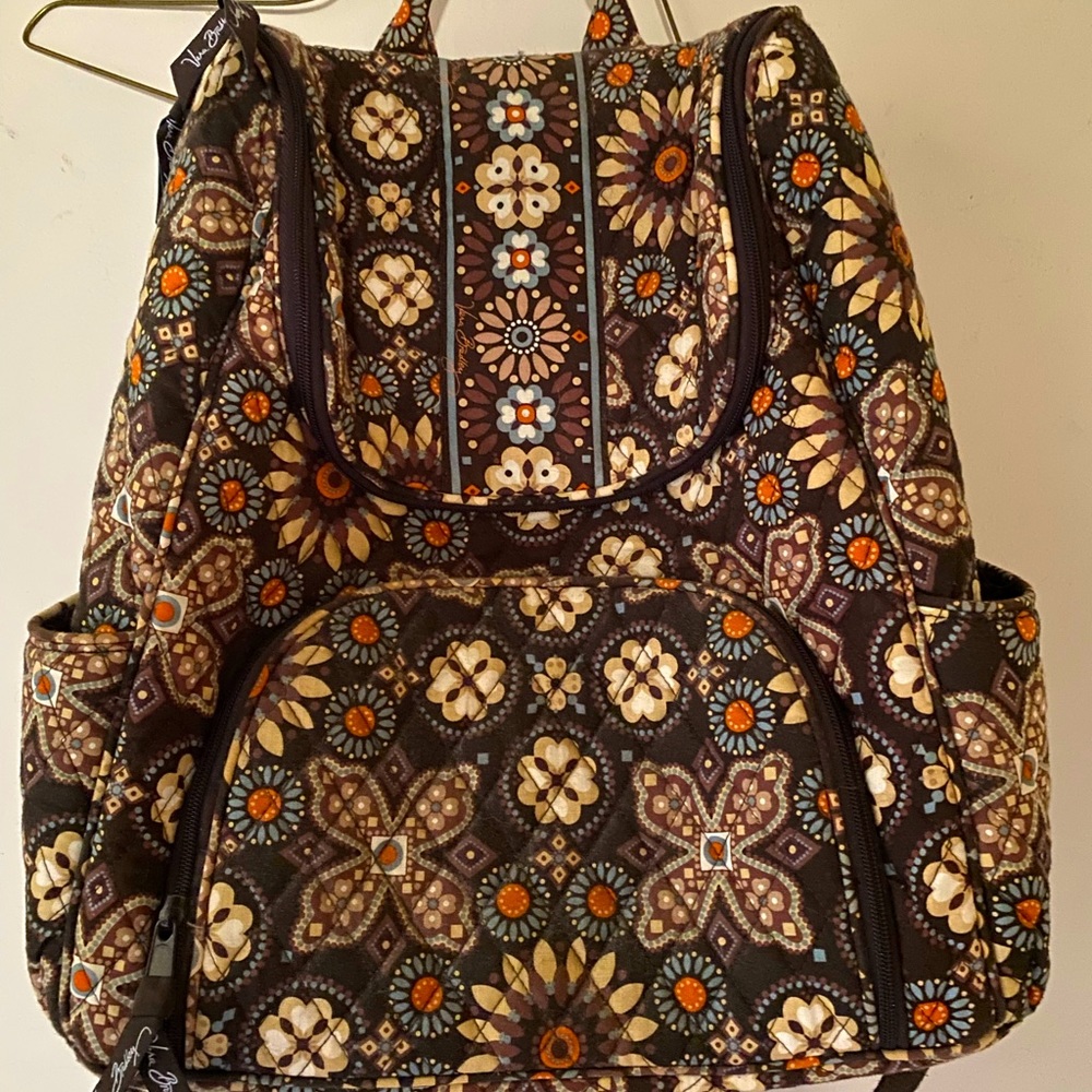 Vera Bradley Double Zip Backpack In Canyon RARE